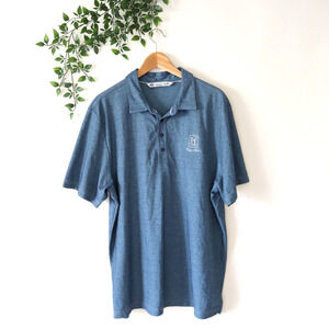 Travis Mathew Men's TPC Piper Glen Short Sleeve Blue Polo Shirt XL